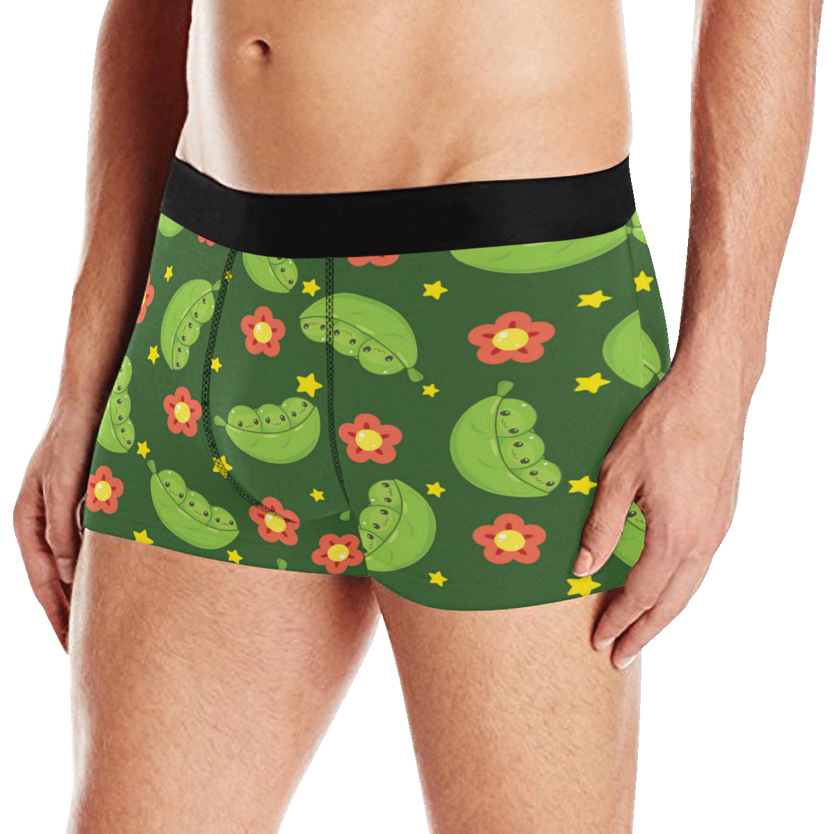 Peas Pattern Print Design A01 Men's Boxer Briefs