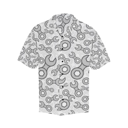 Mechanic Pattern Print Design 05 Men's Hawaiian Shirt