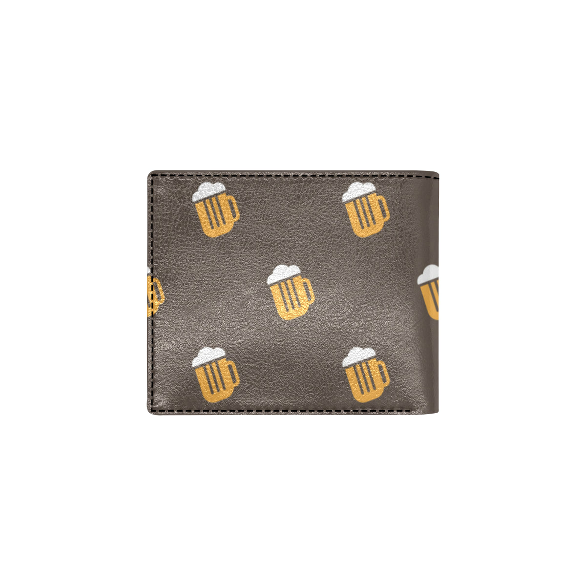 Beer Pattern Print Design 01 Men's ID Card Wallet