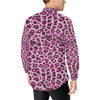 Leopard Pattern Print Design 02 Men's Long Sleeve Shirt