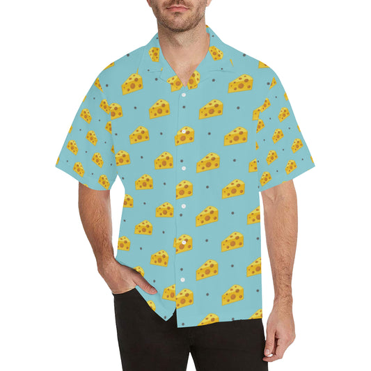 Cheese Pattern Print Design 02 Men's Hawaiian Shirt