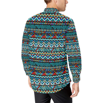 Southwestern Style Men's Long Sleeve Shirt