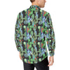 Cactus Watercolor Style Print Men's Long Sleeve Shirt