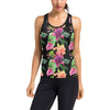 Amaryllis Pattern Print Design AL09 Women's Racerback Tank Top