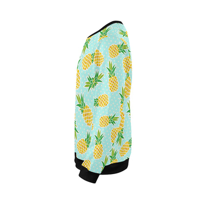 Pineapple Pattern Print Design PP01 Men Long Sleeve Sweatshirt