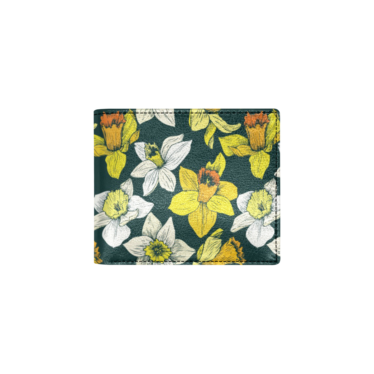 Daffodils Pattern Print Design DF02 Men's ID Card Wallet