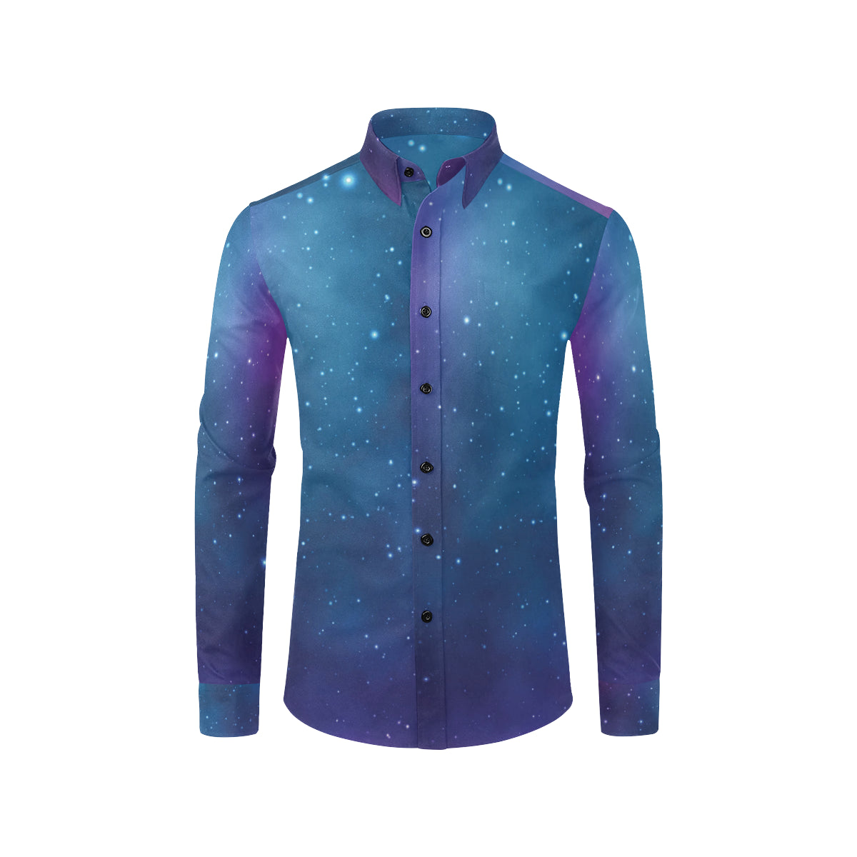 Nebula Pattern Print Design A01 Men's Long Sleeve Shirt