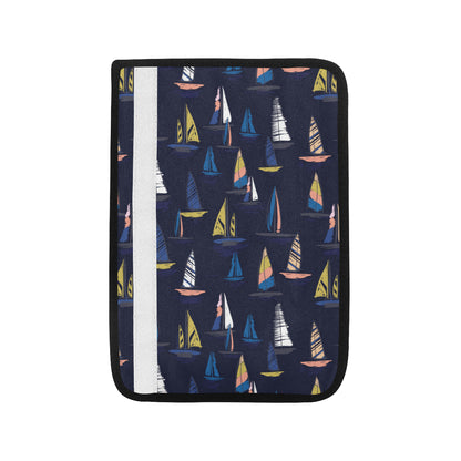 Sailing Ships Pattern Print Design A03 Car Seat Belt Cover