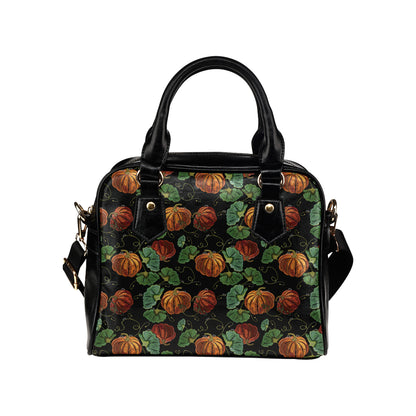 Pumpkin Pattern Print Design A02 Shoulder Handbag