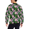 Plumeria Pattern Print Design PM01 Men Long Sleeve Sweatshirt