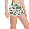 Cucumber Pattern Print Design CC05 Yoga Shorts