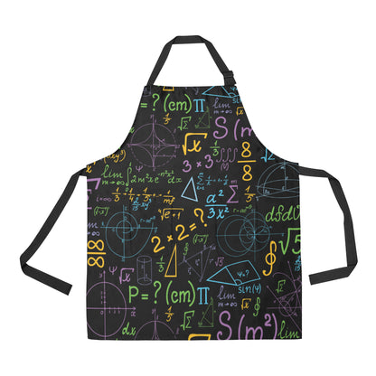 Math Pattern Print Design 03 Apron with Pocket