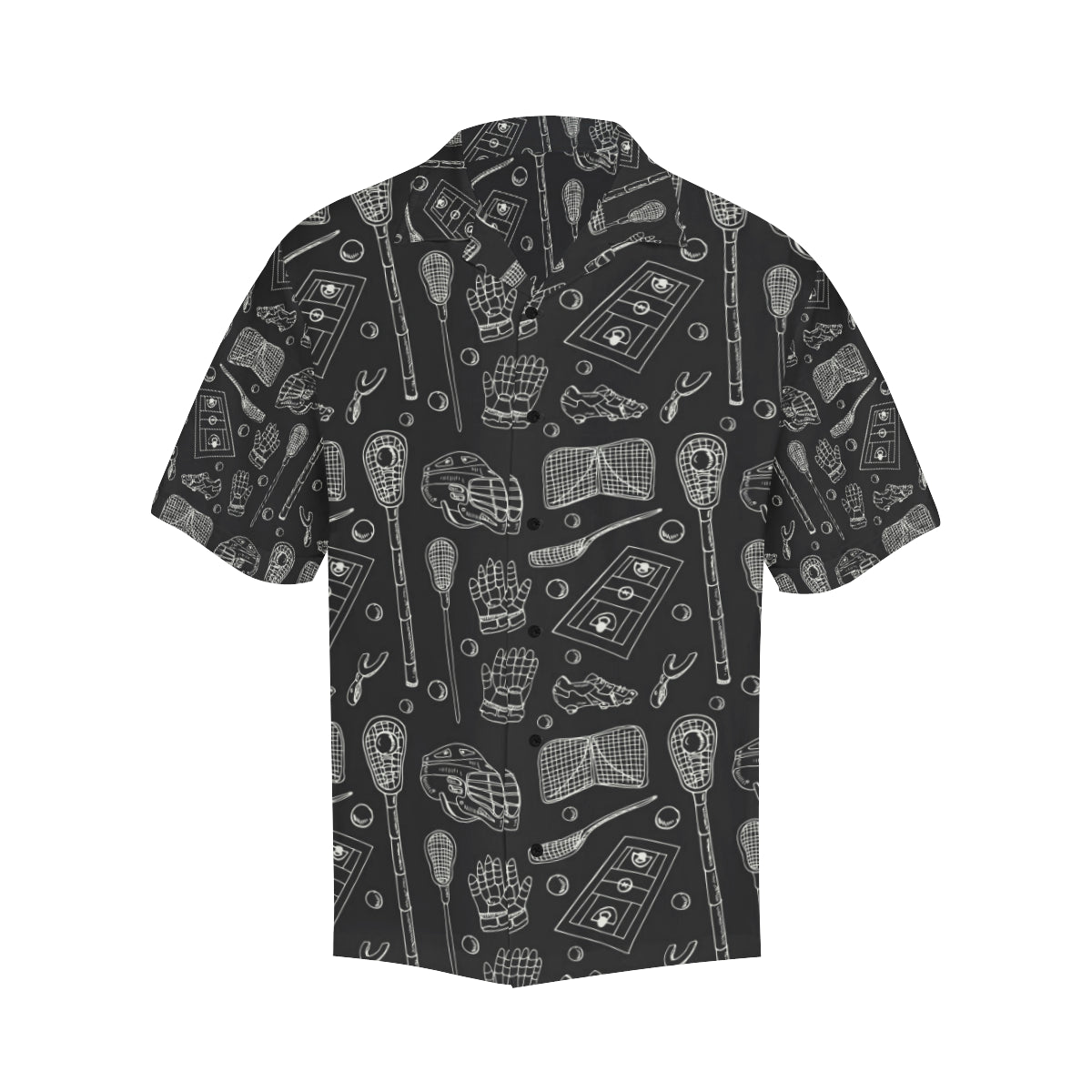Lacrosse Pattern Print Design 01 Men's Hawaiian Shirt