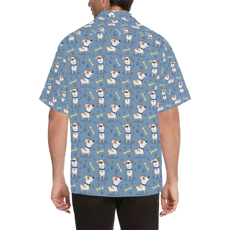 Bull Terriers Pattern Print Design 04 Men's Hawaiian Shirt