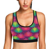 Lotus Pattern Print Design 02 Sports Bra