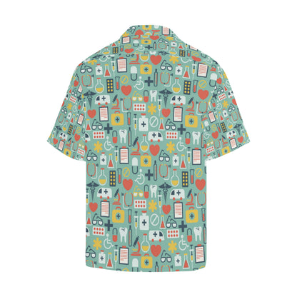 Medical Pattern Print Design 02 Men's Hawaiian Shirt