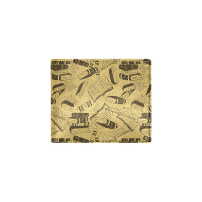 Book Pattern Print Design 02 Men's ID Card Wallet