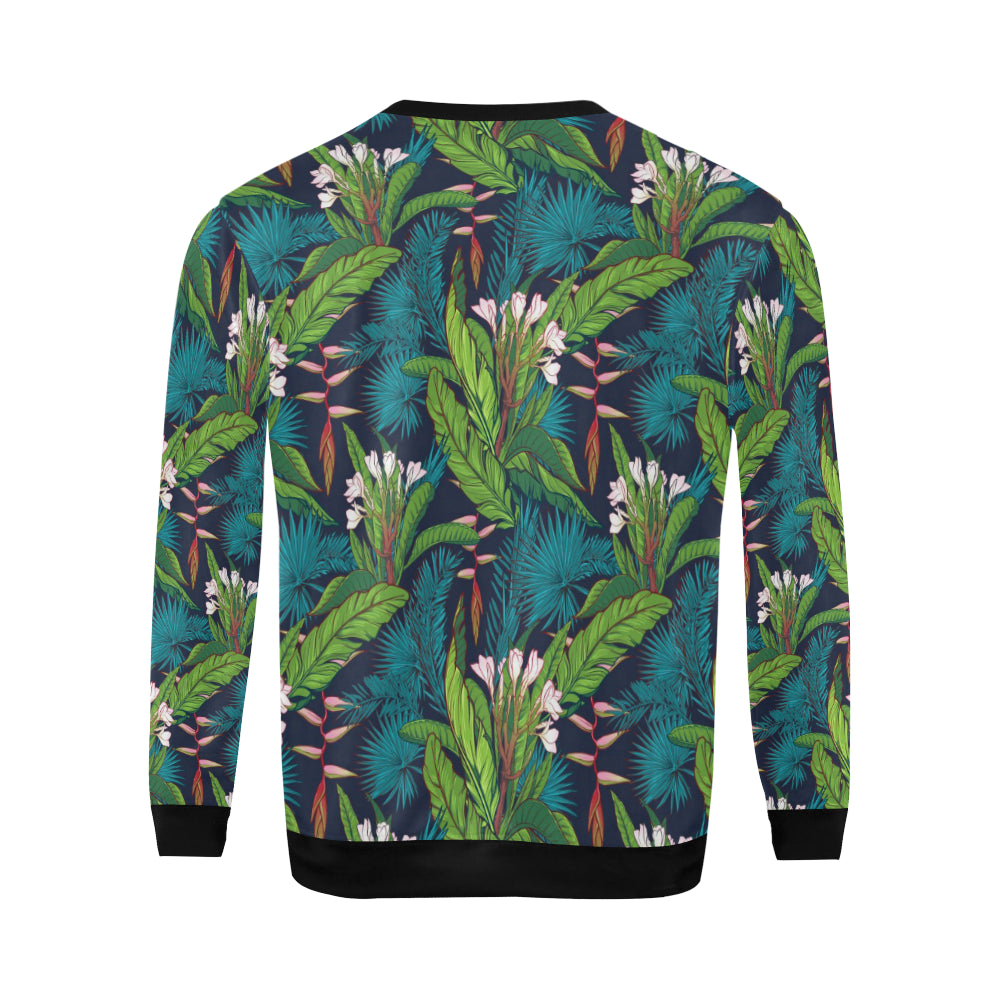 Rainforest Pattern Print Design RF01 Men Long Sleeve Sweatshirt
