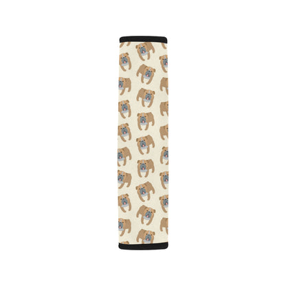 Bulldogs Pattern Print Design 01 Car Seat Belt Cover