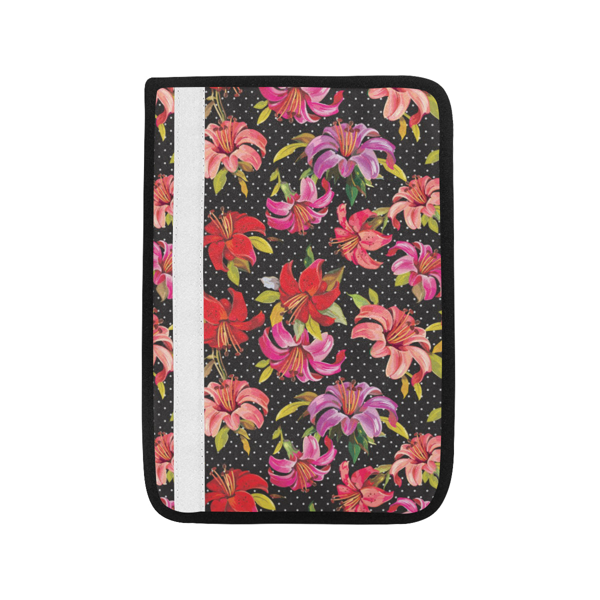 Lily Pattern Print Design LY012 Car Seat Belt Cover