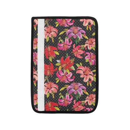 Lily Pattern Print Design LY012 Car Seat Belt Cover