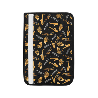 Jazz Pattern Print Design 01 Car Seat Belt Cover