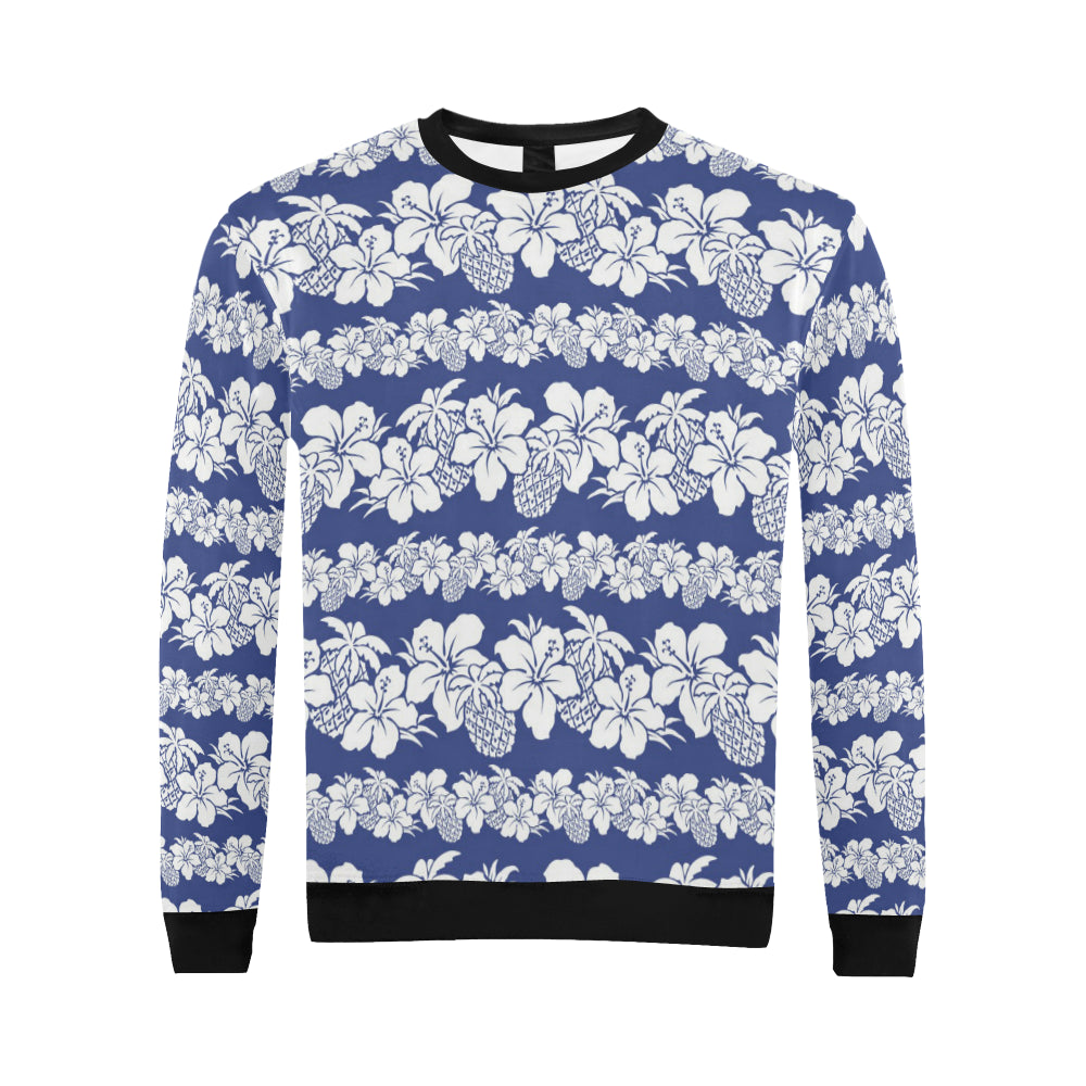 Hawaiian Themed Pattern Print Design H07 Men Long Sleeve Sweatshirt