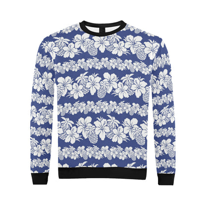 Hawaiian Themed Pattern Print Design H07 Men Long Sleeve Sweatshirt