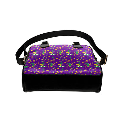 Mardi Gras Pattern Print Design 06 Shoulder Handbag