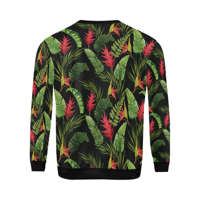 Bird Of Paradise Pattern Print Design BOP010 Men Long Sleeve Sweatshirt