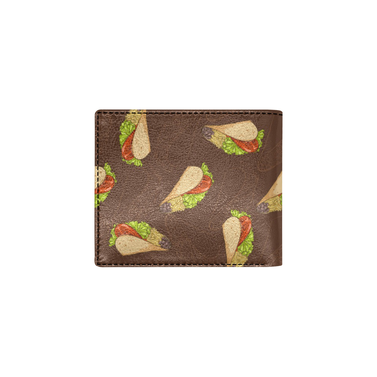 Taco Pattern Print Design TC08 Men's ID Card Wallet