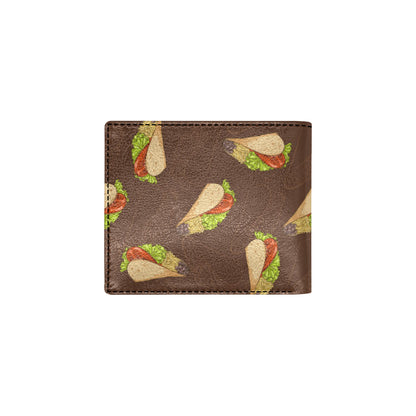 Taco Pattern Print Design TC08 Men's ID Card Wallet