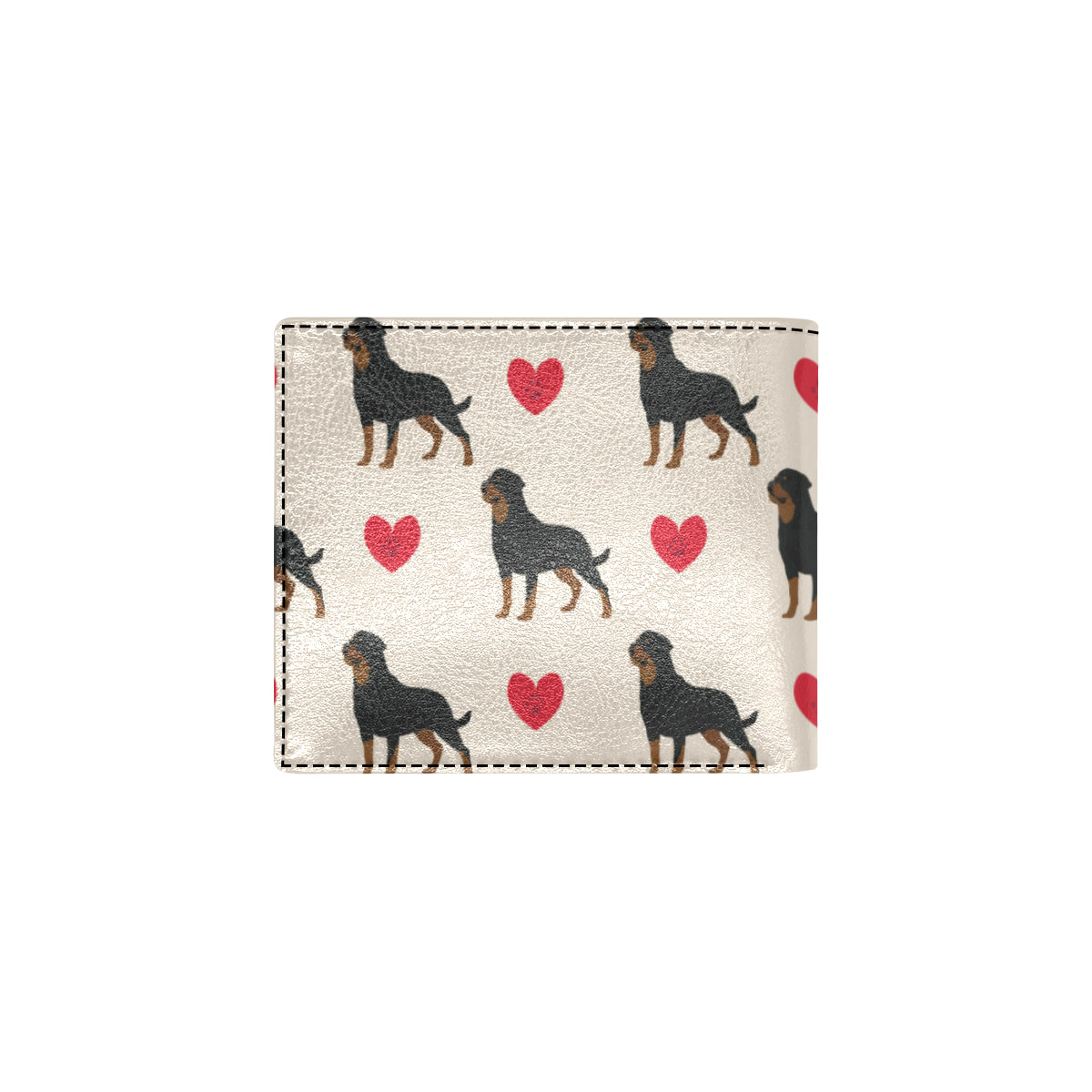 Rottweiler Pattern Print Design A02 Men's ID Card Wallet