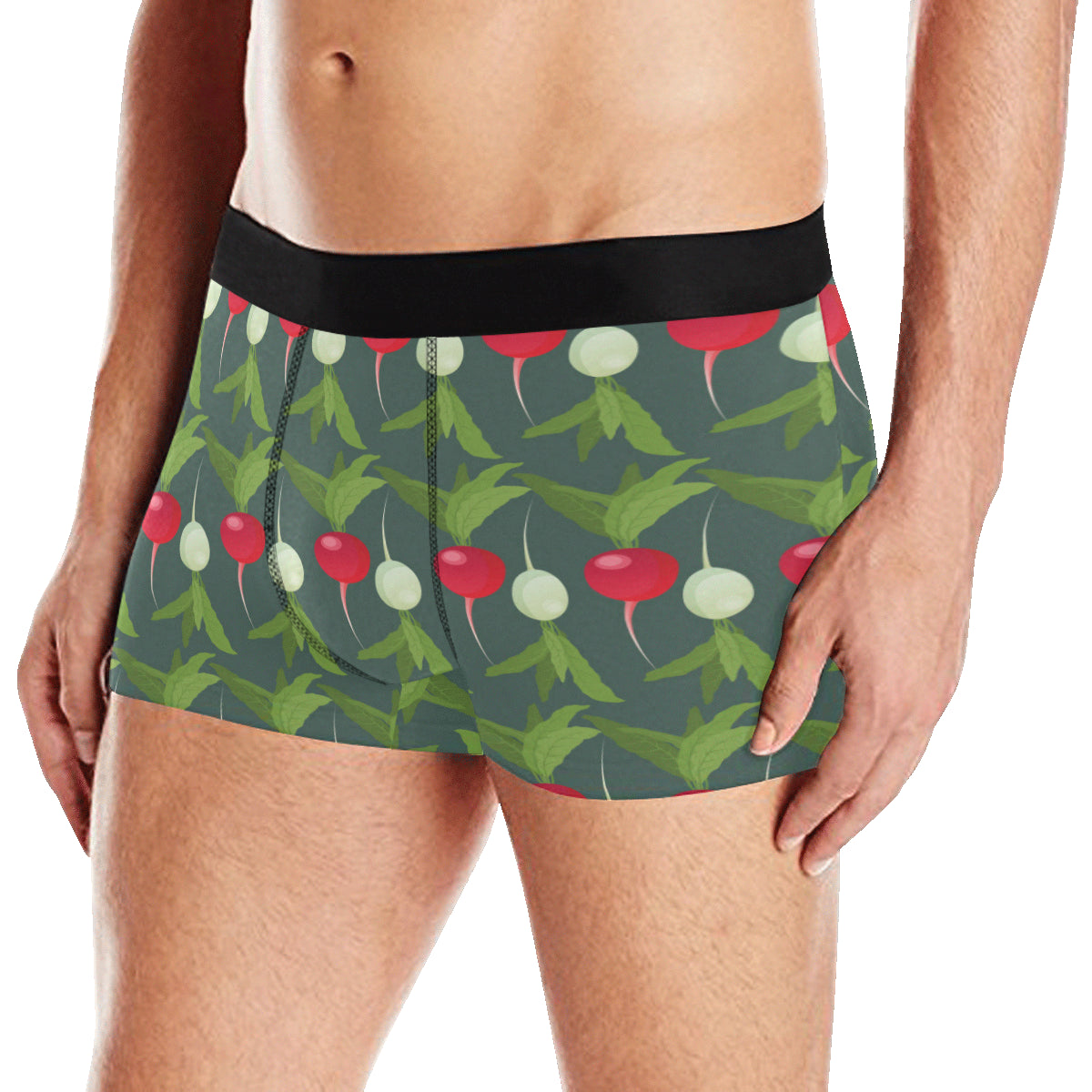 Radish Pattern Print Design A03 Men's Boxer Briefs