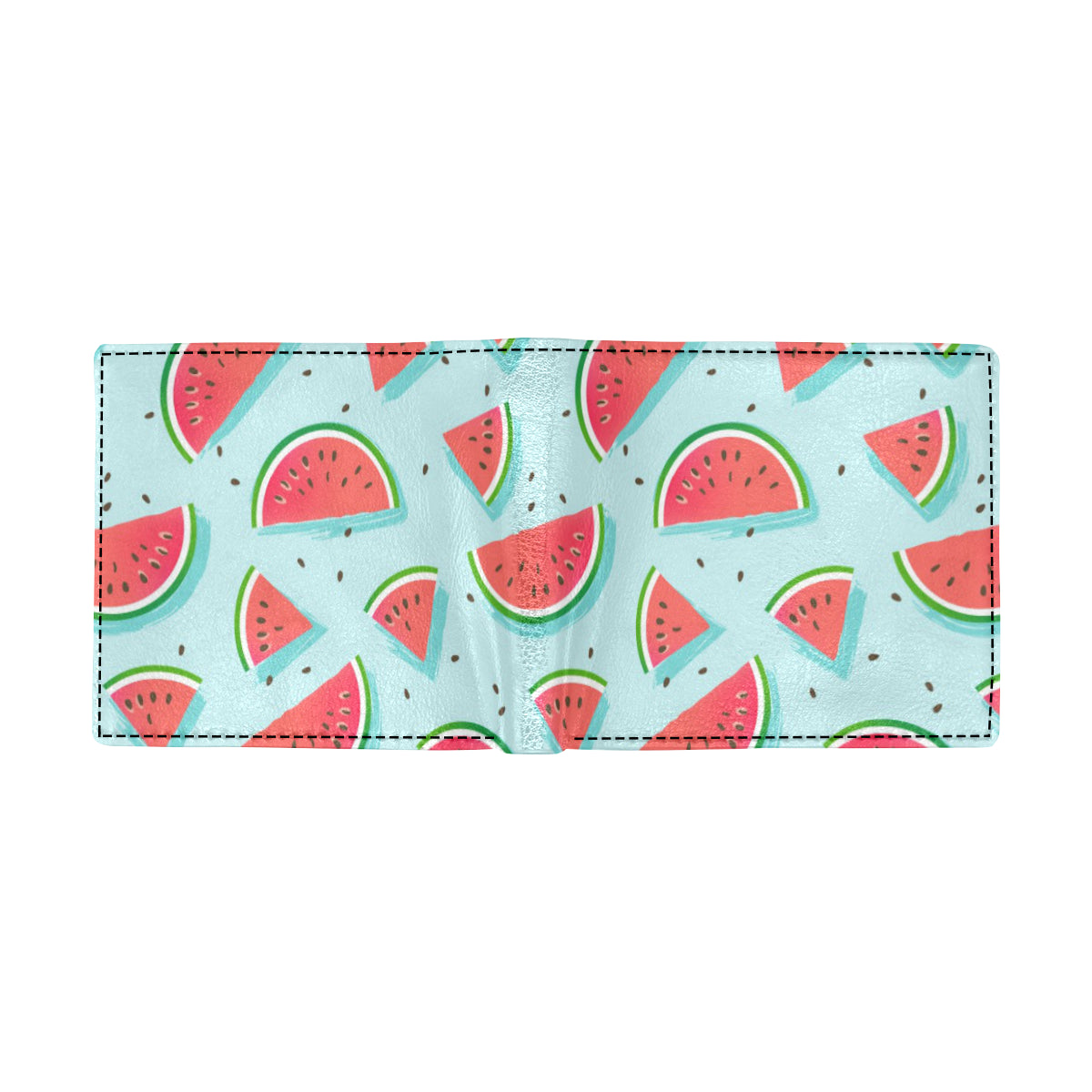 Watermelon Pattern Print Design WM03 Men's ID Card Wallet