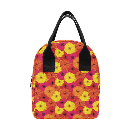 Gerberas Pattern Print Design GB05 Insulated Lunch Bag
