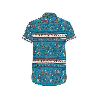 Dream catcher aztec Men's Short Sleeve Button Up Shirt