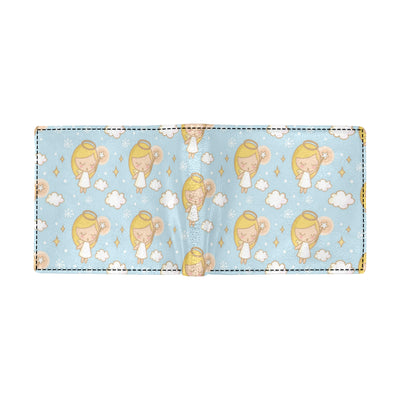 Angel Pattern Print Design 05 Men's ID Card Wallet