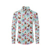 Cupcakes Fancy Heart Print Pattern Men's Long Sleeve Shirt