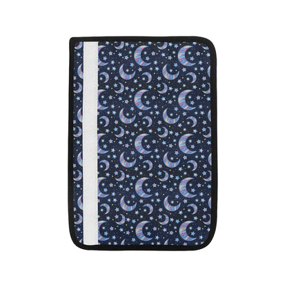 Celestial Moon Pattern Print Design 03 Car Seat Belt Cover