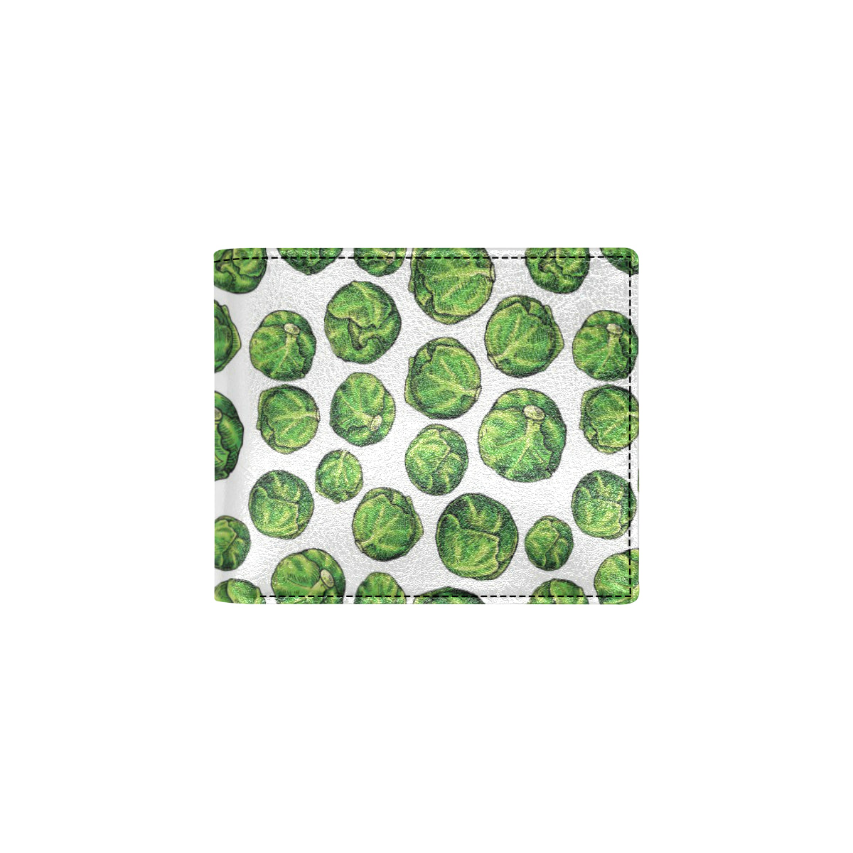 Brussels Sprouts Pattern Print Design 02 Men's ID Card Wallet