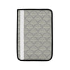Damask Grey Elegant Print Pattern Car Seat Belt Cover