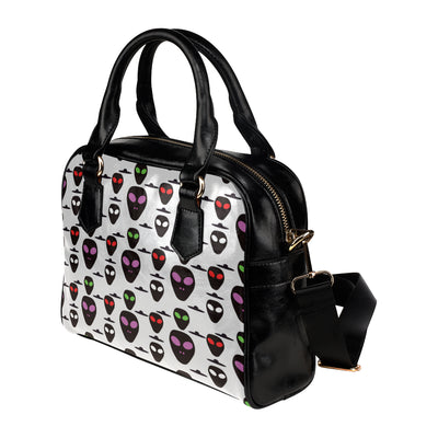 Alien Pattern Print Design 06 Shoulder Handbag