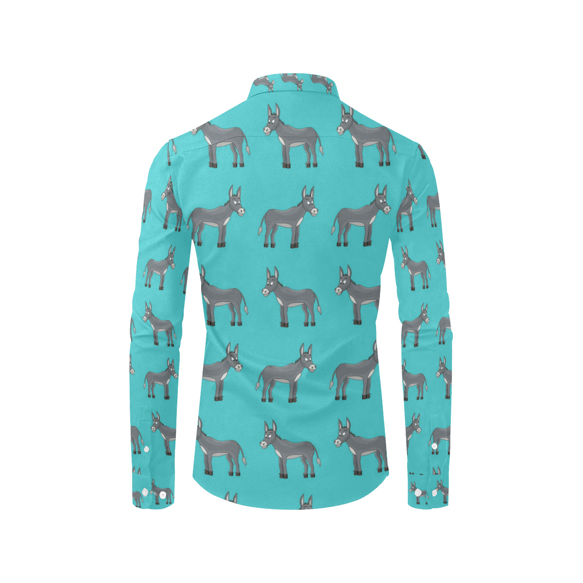 Donkey Pattern Print Design 01 Men's Long Sleeve Shirt