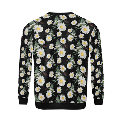 Daisy Pattern Print Design DS07 Men Long Sleeve Sweatshirt