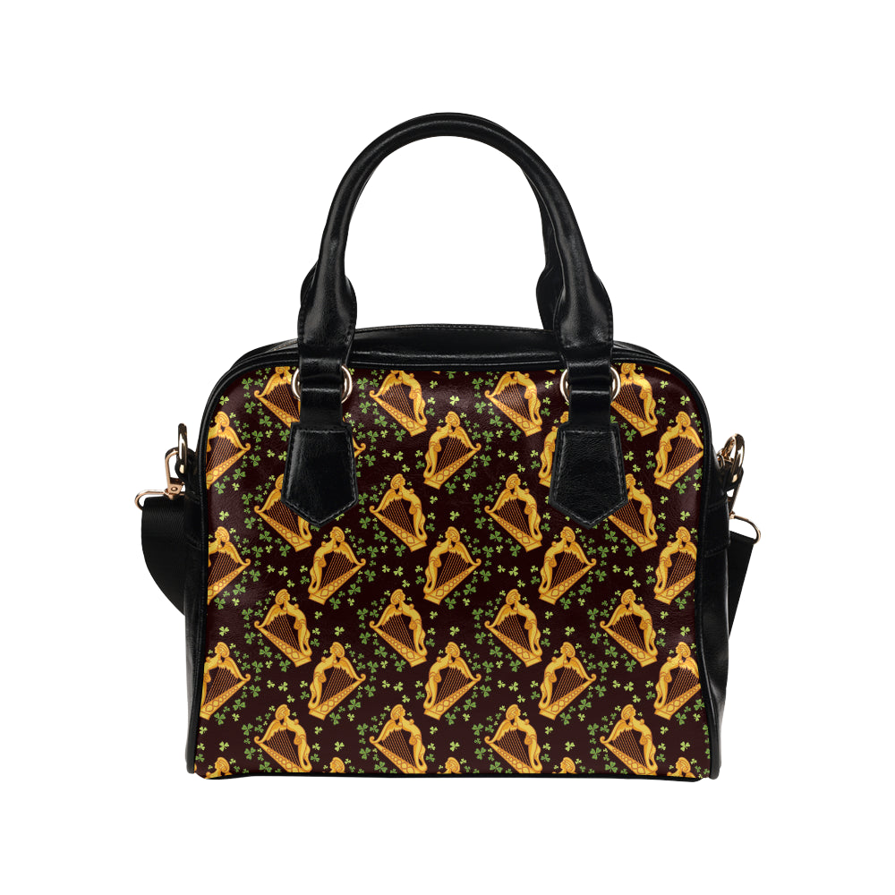 Harp Pattern Print Design 02 Shoulder Handbag