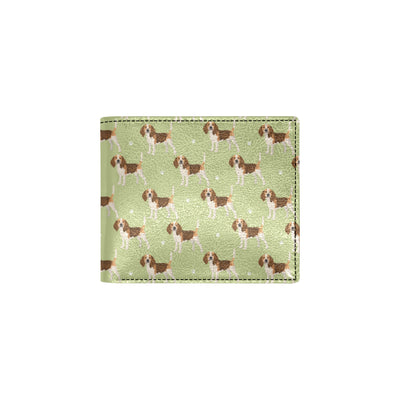 Beagle Pattern Print Design 07 Men's ID Card Wallet