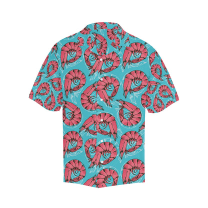 Prawn Pattern Print Design 01 Men's Hawaiian Shirt