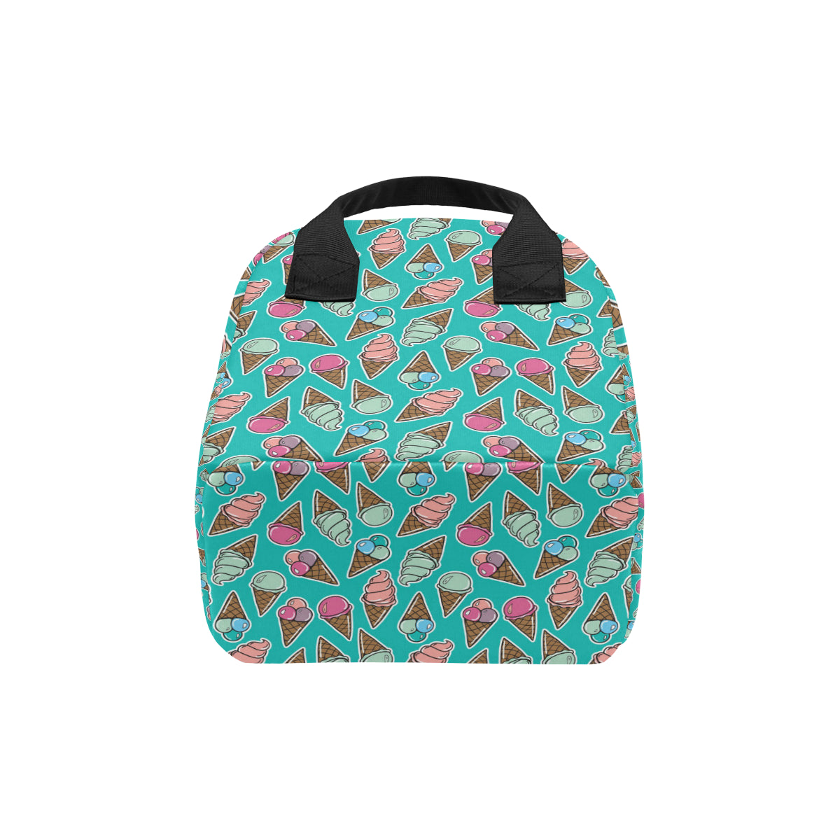 Ice Cream Pattern Print Design IC01 Insulated Lunch Bag
