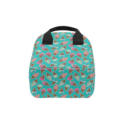 Ice Cream Pattern Print Design IC01 Insulated Lunch Bag